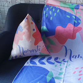 20% OFF -COMBO FIACOSO NUEVO! MANTA CON SOBRE + ALMOHADON + ALMOHADA + ANTIFAZ - NAMASTE